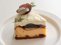 Kyoho grape baked cheesecake