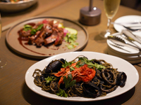 オフィシャルWEB限定価格【メッセージプレート付きカジュアル美食セット】選べるパスタやメイン＋モクテル含む2時間飲み放題＋食後のカフェ&メッセージプレート