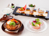 神户牛肉日式炖汉堡套餐