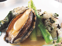 6/5～　活アワビと肉五貫溶岩焼懐石　5貫