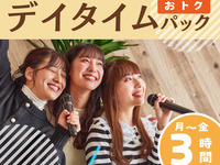 【月～金★限定価格】デイタイムパック3時間