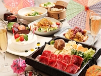 【お食事コース】乾杯スパークリング＆メッセージケーキ付記念日コース