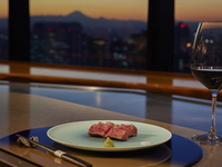 Dinner 【天星】  Tensei 「余韻を楽しむステーキディナー 」 五感に響く逸品和牛をご堪能下さい　　セレクトワイン3グラス付き