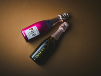 Boîte de Bonheur （ボワット・ドゥ・ボヌール） ロゼシャンパンボトル（200ml）付セット