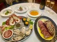 【Lunch/Dinner】Imperial Course メインは最上級シャトーブリアンとUSDAプライムニューヨークサーロインのエンペラーステーキ