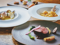 [Dinner] [Abalone, sea urchin, conger eel] Degustation course of carefully selected three major summer ingredients in Awaji