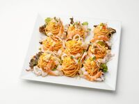 【PP-07】ズワイガニ、海老、小柱、イカのパスタサラダ　ミモザ風