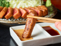 Beef cutlet set meal, 3 side dishes, 195g with icecream