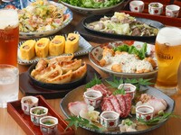 [Delicious! Kyushu] Kyushu-style plan featuring horse sashimi from Kumamoto Prefecture, Hakata iron pot gyoza, Oita kabosu chicken nanban, and more (9 dishes total, 6,000 yen / all-you-can-drink included)