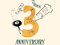 【3周年纪念双人晚餐套餐】8月29日～9月17日 3周年特别双人晚餐方案 11,000日元（晚餐）