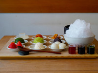 みつや かき氷御膳・抹茶付き