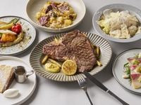 【GH COURSE】当店人気の前菜にパスタ、メインのLボーンステーキとデザート付！女子会にも大人数でも！