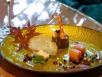 秋の懐石｜鰹藁焼きと和牛ヒレステーキ60g