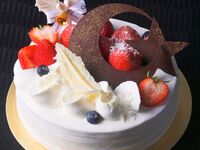 クリスマス　苺の生クリームケーキ18cm