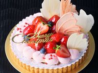 クリスマス　苺のタルト