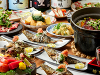 [Easy drinking party] A banquet course perfect for a drinking party, including grilled local chicken and seafood bowls ★ 4,500 yen with all-you-can-drink