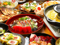 [Easy drinking party] A banquet course perfect for a drinking party, including grilled local chicken and seafood bowls ★ 4,500 yen with all-you-can-drink
