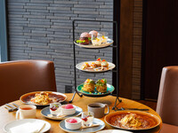 【3段スタンドのランチコース】パスタやデザート全9品＋コーヒー＆紅茶おかわり自由