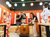 Wadaiko (Japanese drum) experience — includes all-you-can-drink 【¥3,000 course】