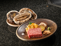 ◇【雅】（活鮑＋肉コース）（ランチ）