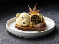 【Weekday Dessert Set】 Cassis and Mont Blanc Tiramisu Bear