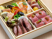 都御膳　ローストビーフ和牛寿司