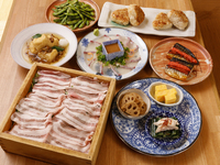 ◆お得な早割♪◆名物選べるせいろ蒸し×鶏もも肉の竹皮焼きなど全9品【2h飲み放題付き】5,000円(税込)→4,000(税込)