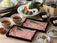 【厳選豚肉と和牛サーロイン】出汁しゃぶ会席 「あかり」