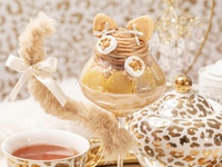 モンブラン猫パフェ（ドリンクセット）