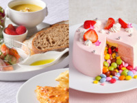 4名様グループ専用《サプライズケーキでお祝い》＊グラススパークリングワイン付き＊メインが選べるカジュアルランチプレート