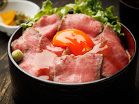 神戸ビーフのローストビーフ丼