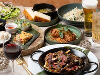 Recommended for drinking parties and welcoming/farewell parties | 8 dishes and 5 plates including "US beef skirt steak grilled on a hot plate x all-you-can-drink menu of over 60 drinks including beer (Sunday-Thursday, holidays, 2.5 hours)"