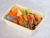 サーモンフライ揚げ海苔弁