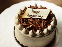 Afternoon Tea★Anniversary Cake★ [Chocolate cake 12cm] +4,000 yen