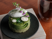 【Weekdays Only】Match sweets "Midori" Cake Set (9/29～11/30)