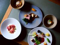 【기간 한정】AUTUMN COURSE 5품 ◆ 제철 채소로 구성한 건강한 코스〈디저트는 메시지 플레이트로 변경 가능〉