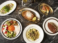【DINNER CHEF'S COURSE】 全5品 前菜2品＋パスタ＋メイン+デザート+コーヒー(4,800円～)