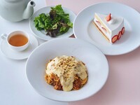 [Special brunch with dessert and drink] Spicy Bolognese with creamy gratin