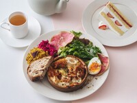 Special Brunch with Dessert & Drink — White Ginger Gratin of Young Chicken, Lotus Root and Taro