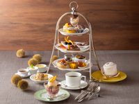 アフタヌーンティー　～栗～　約21種類の珈琲紅茶おかわり自由+スパークリング飲み放題付き