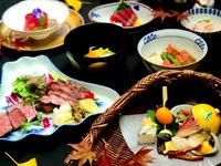 【ランチ×黒毛和牛と仙台名物厚切り牛タンが愉しめる彩り会席】　嵯峨　