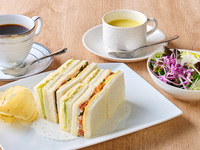 From April 20th: Mixed sandwich set (corn soup/salad) + coffee or tea included.