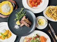 ■grigioコース　2時間飲み放題付き■季節の前菜やパスタ、茶美豚肩ロースのメインなど充実の全7品