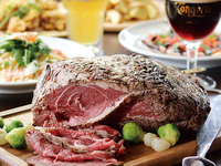 (F)【W食べ放題】自家製ローストビーフ＆生ハムが食べ放題！パスタも◎全11品　5,500円（飲放込）