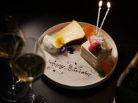  Weekend・Year end CHEF'S  ANNIVERSARY PLAN[TOAST DRINK and DESSERT PLATE  included](Weekend&12/27~1/4)