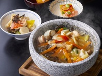 石焼き海鮮おこげ 特製あんかけ