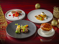 クリスマスディナーコースメニュー グラスシャンパーニュ付き