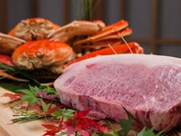 Private room guaranteed! [Wagyu beef and crab course] A limited-time course where you can enjoy luxurious wagyu beef and crab.
