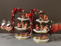 苺とチョコレートのアフタヌーンティー＋2ドリンク+フォンダンショコラパフェ