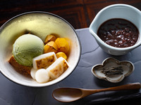Tanba Dainagon Zenzai with chestnuts and matcha ice cream (90-min. seating)